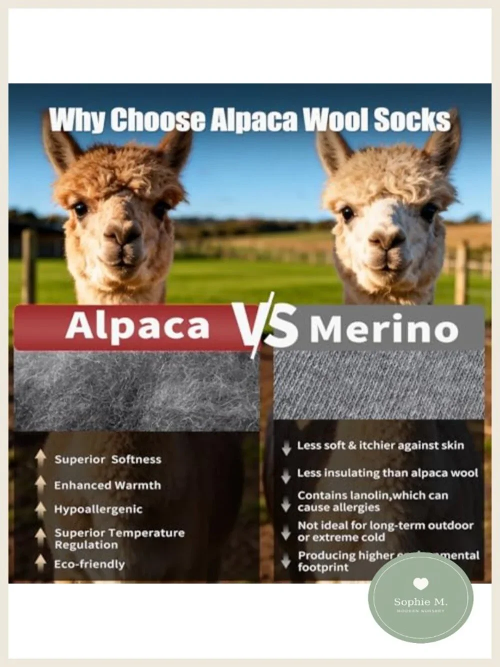 Alpaca Wool Boot Socks Thermal Heavyweight Mid-Calf Winter Hiking
